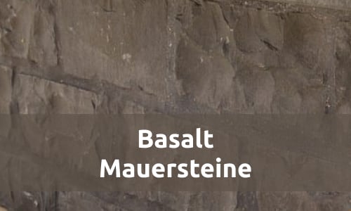 Mauersteine Basalt
