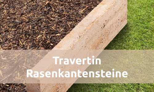 TRAVERTIN Rasenkantensteine