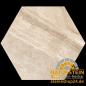 Preview: ESAGONO "CAPPUCCINO" Ø 60-52x2 cm Stonegres Keramik