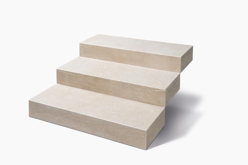 Blockstufen Kalkstein "ORELIA CREMA ANTIK" (creme-beige)