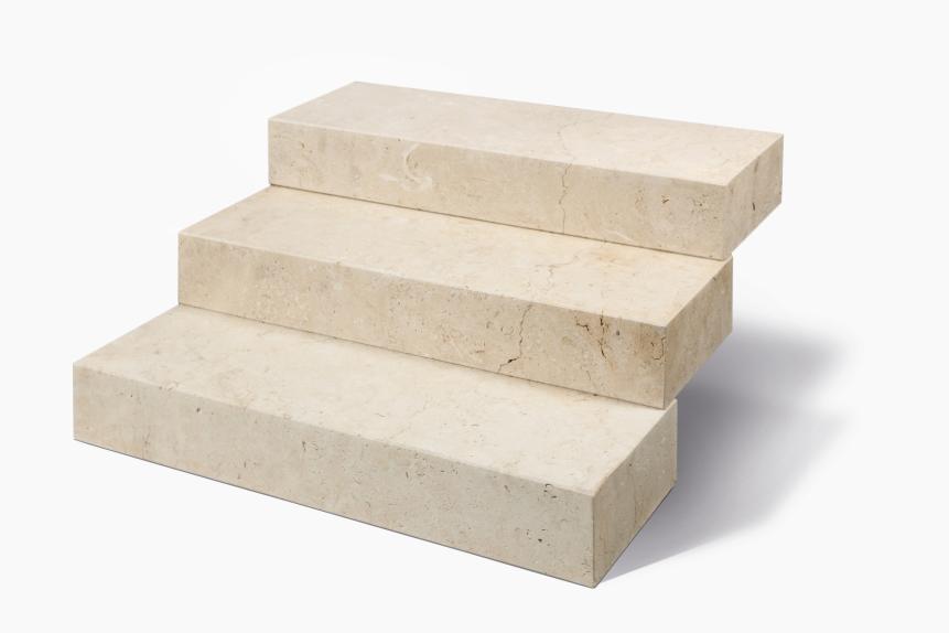 Blockstufen Kalkstein "SINDBAD" (gelb-beige) 15x35x100 cm