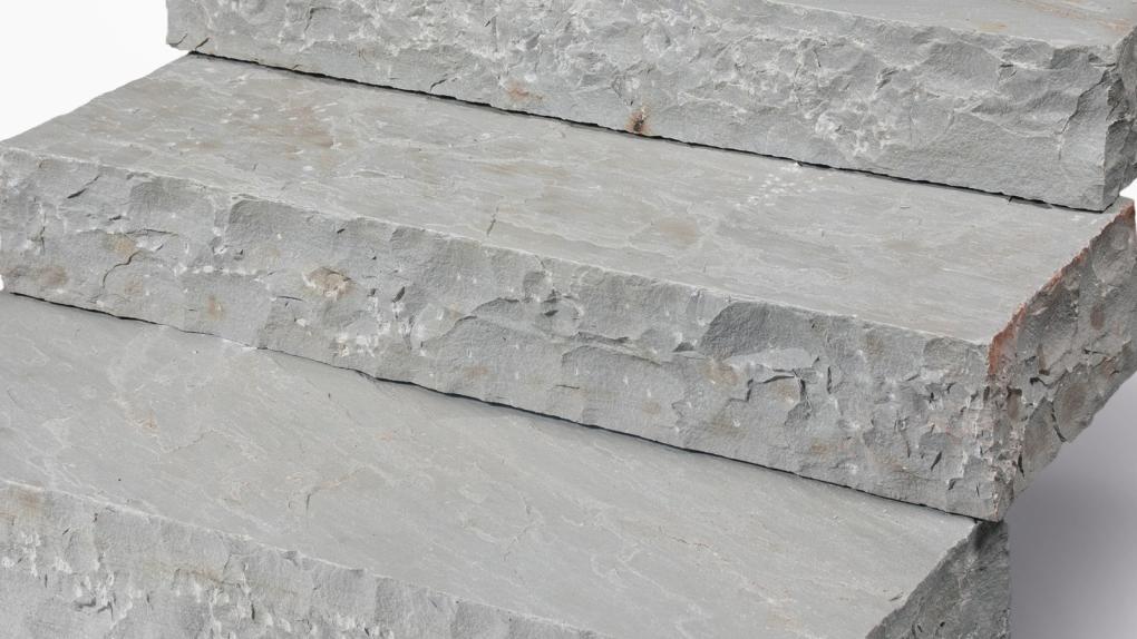 Blockstufen Sandstein "ARTOS" (grau)