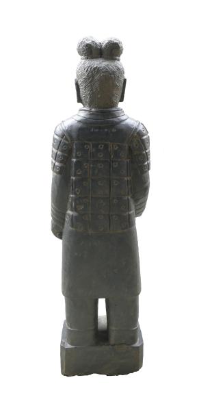 Stehender Krieger, Naturstein, Höhe 175cm