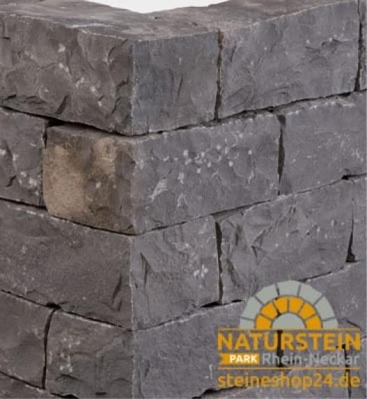 Mauersteine Basalt "SANDOKAN" (1to.= ca.2qm)