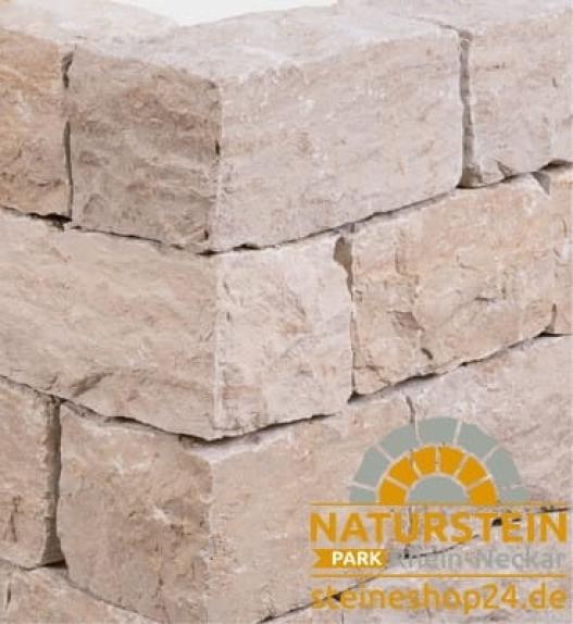 Mauersteine Kalkstein "DIETFURTER" (beige-grau)