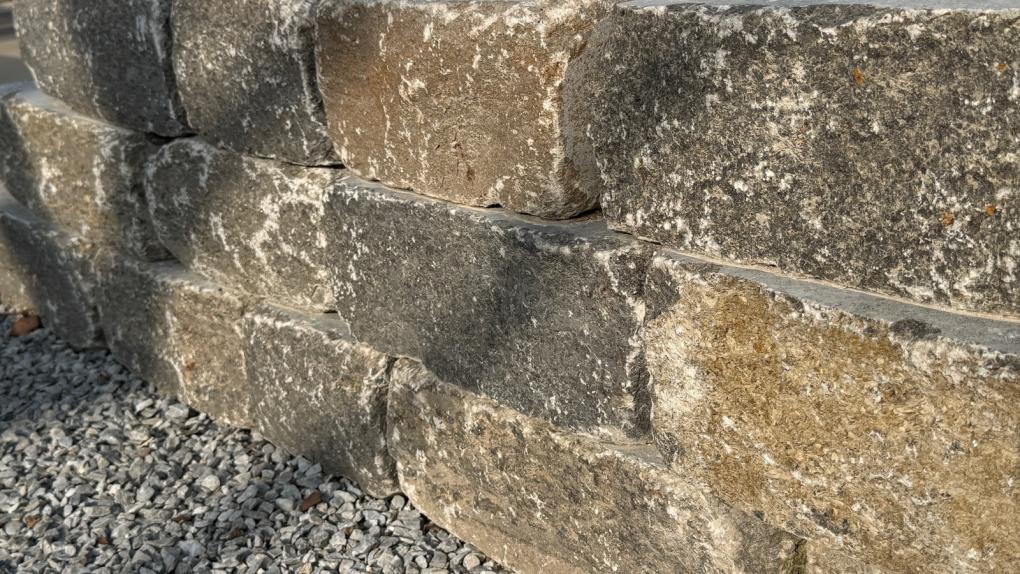 Preview: Mauersteine Muschelkalk "SILVERSUN ANTIK" (braun-grau)