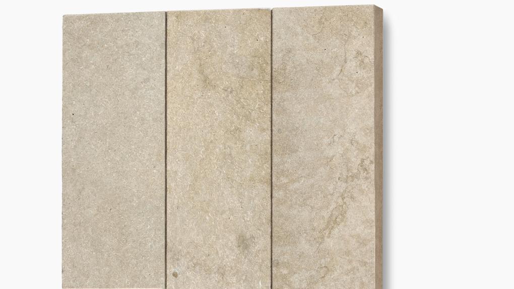 Palisaden Kalkstein "CLEOPATRA" (beige-gelb) 8x25x100cm