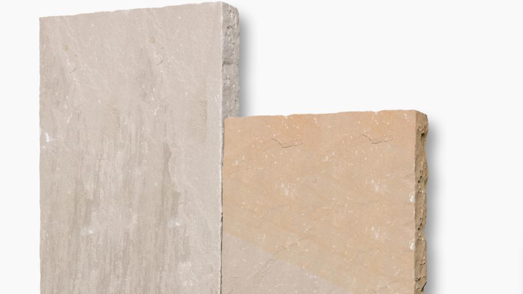 Palisaden Sandstein "SAHARA" (beige-sand-grau-braun)