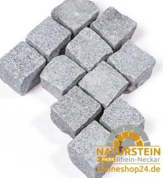 Pflastersteine Granit "LAUBANER" (hellgrau)
