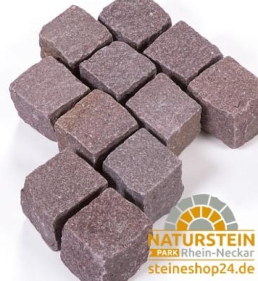 Pflastersteine Granit "MANGA" (rötlich)