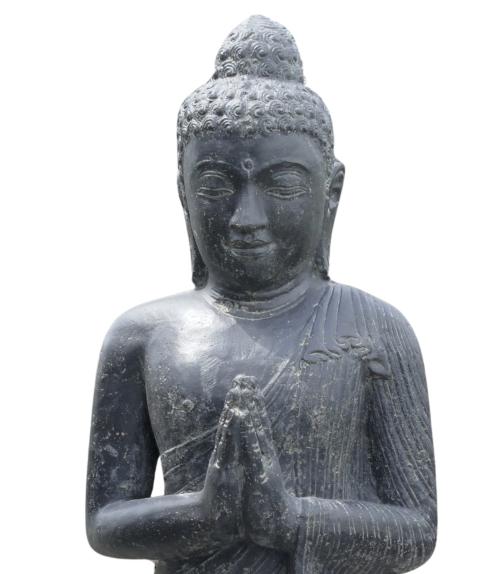 Stehender Buddha, Indien, Steinguss Höhe 158cm