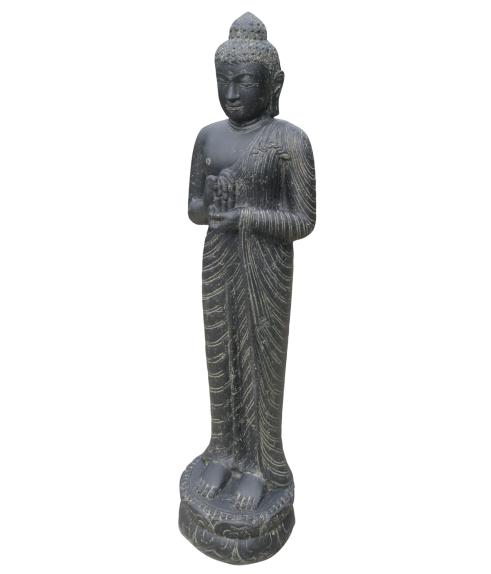 Stehender Buddha, Indien, Steinguss Höhe 158cm