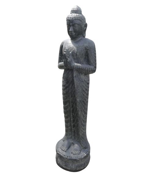 Stehender Buddha, Indien, Steinguss Höhe 158cm