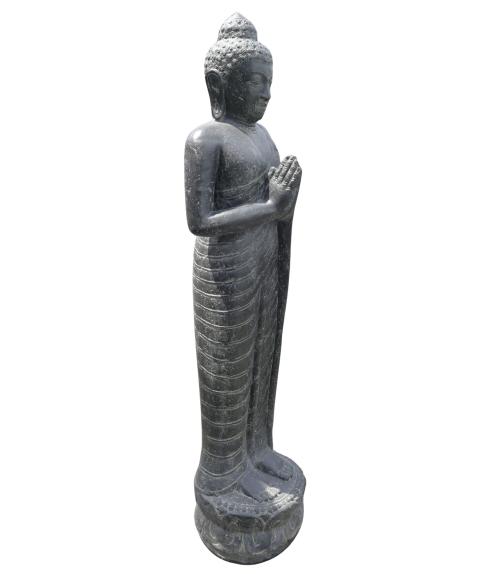 Stehender Buddha, Indien, Steinguss Höhe 158cm