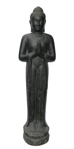Stehender Buddha, Indien, Steinguss Höhe 192cm