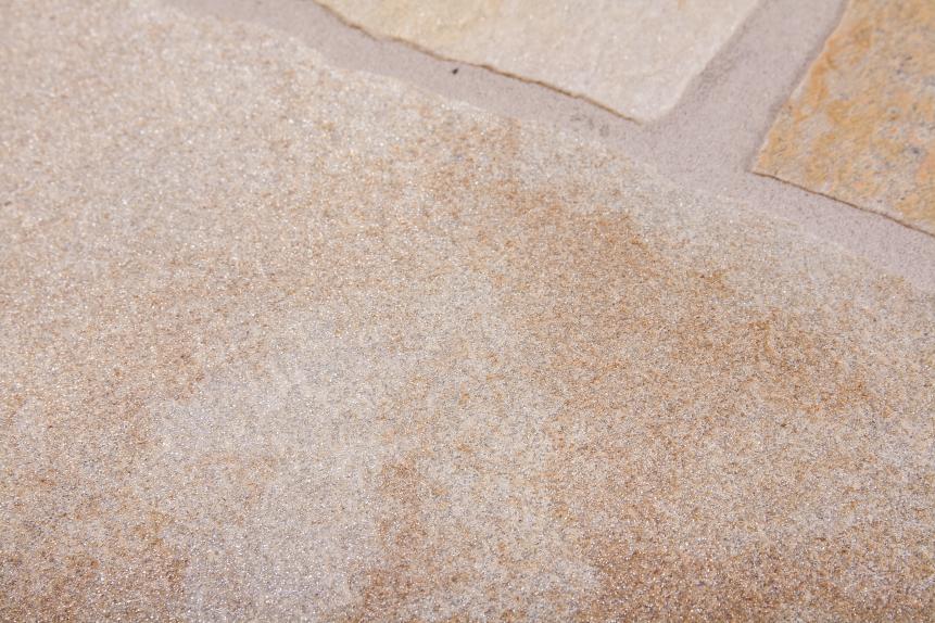 Terrassenplatten Travertin "DORATO" (gold-gelb-beige) -antik-