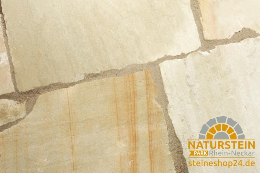 Terrassenplatten Sandstein "LEMON/MINT" spaltrau
