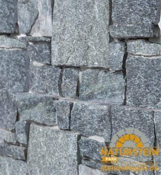 Verblendsteine Quarzit "OPUS" (schwarz) 55/60x20x3-4cm