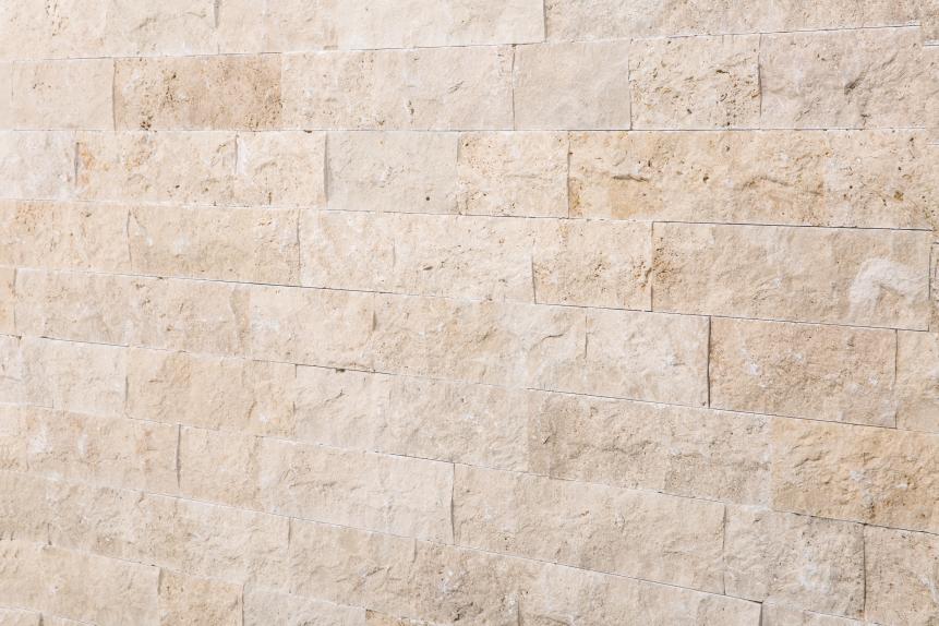 Verblendsteine Travertin "VANILLA" (creme-beige) 15/20/30x10x2-3,5cm