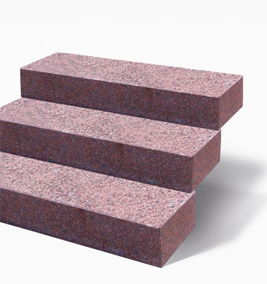 Blockstufen Granit "RUBY RED" (rot) 15x35x100cm