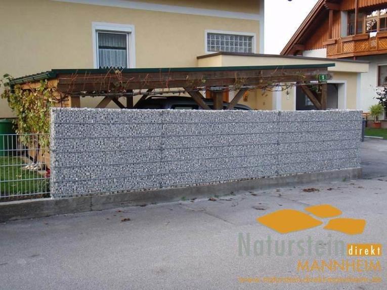 Profi-Systemgabione Erweiterungsement 10cm breit Höhe 103 cm Länge 253 cm zum Einbetonieren