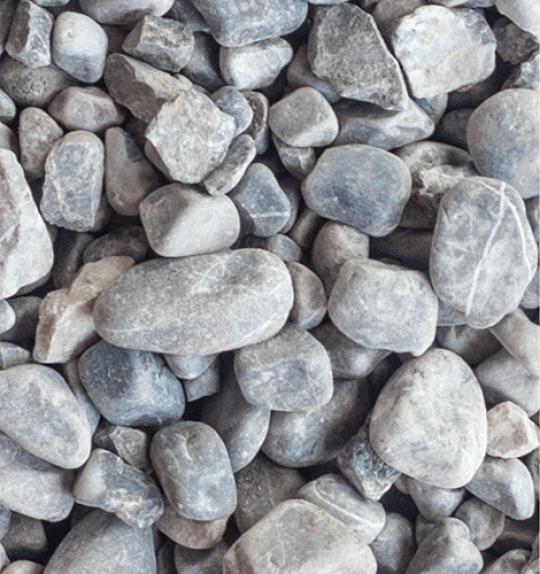 Kies Quarzit "ALPENKIES" (grau-dunkelgrau)