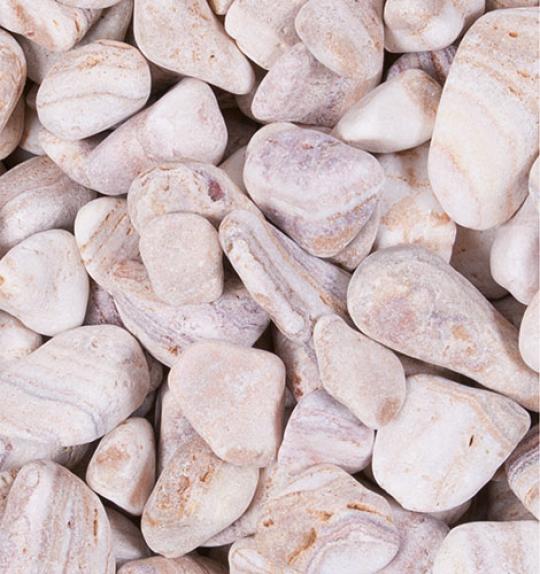 Kies Kalkstein "SHERRY PEBBLES" (beige-braun)