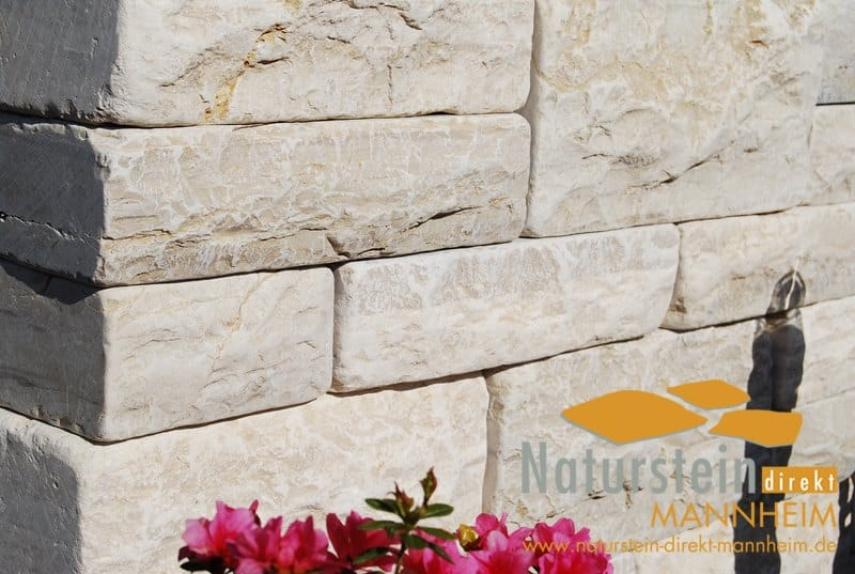 Kalkstein Mauersteine günstig kaufen Naturstein Mauersteine