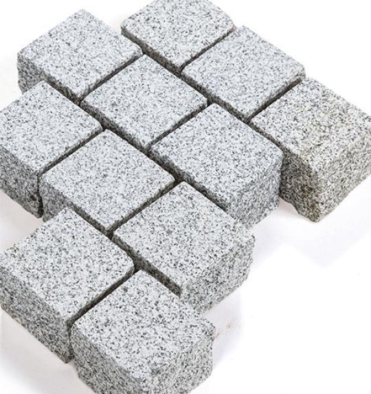 Pflastersteine Granit "BRISTOL SILVER" (hellgrau)