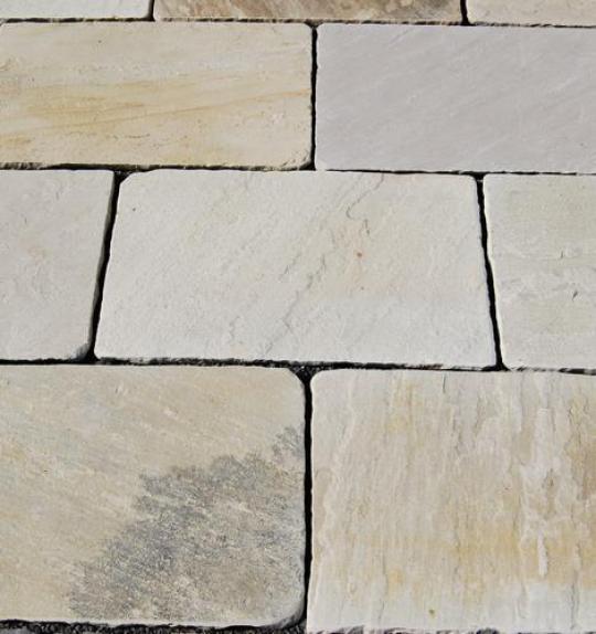 Terrassenplatten Sandstein "LEMON/MINT" spaltrau