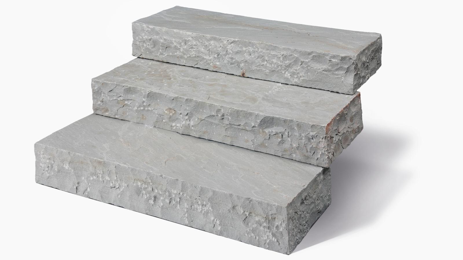 Blockstufen Sandstein "ARTOS" (grau)