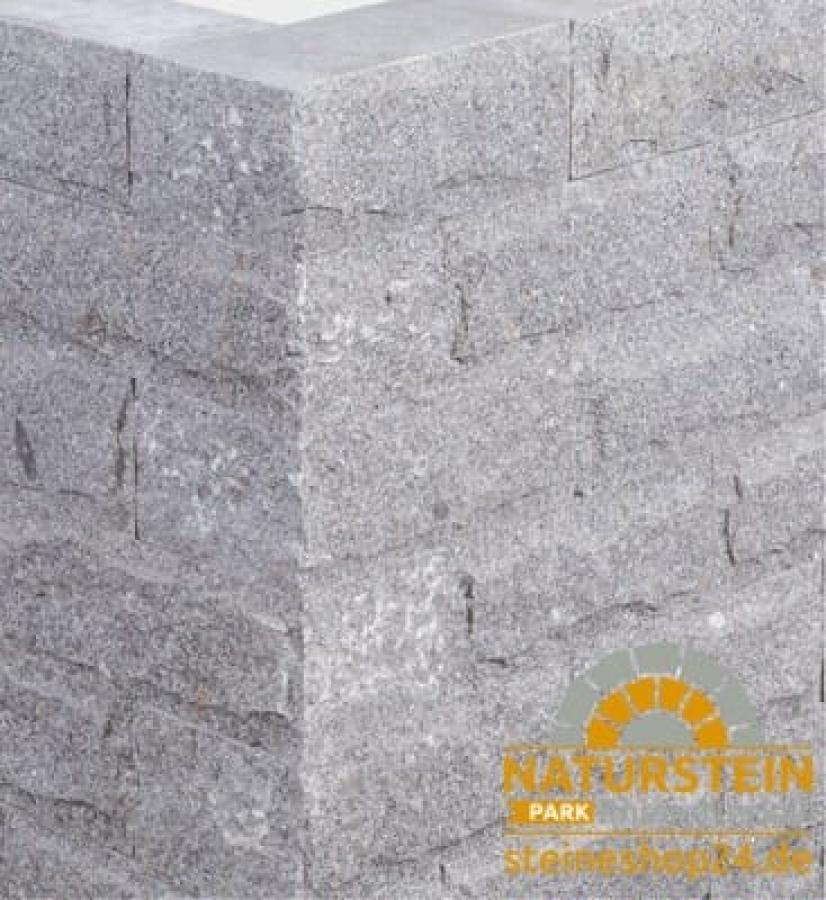 Burgmauersteine Granit "BRISTOL BASIC" (grau) 15x20x40cm