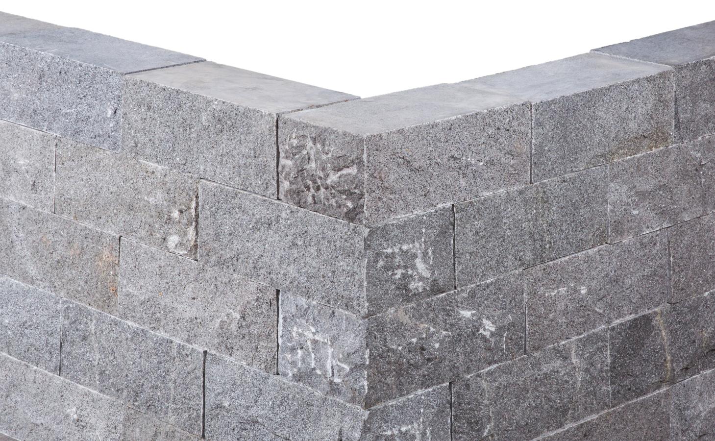 Klostermauersteine Granit "GALANT" (anthrazit) 15x20x40cm