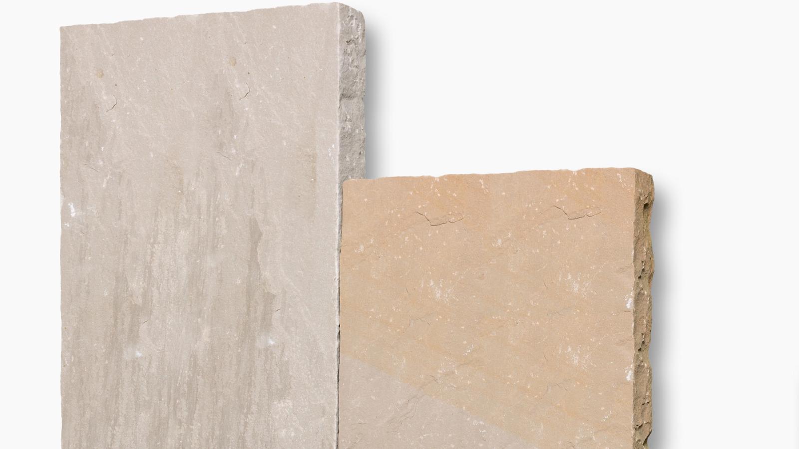 Palisaden Sandstein "SAHARA" (beige-sand-grau-braun)