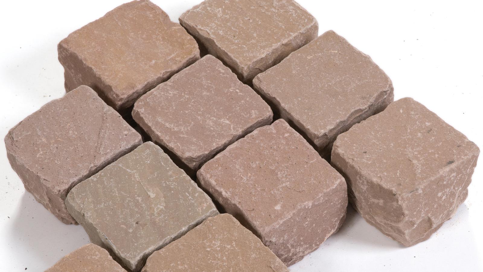 Pflastersteine Sandstein "NEVADA" (rötlich-bunt)