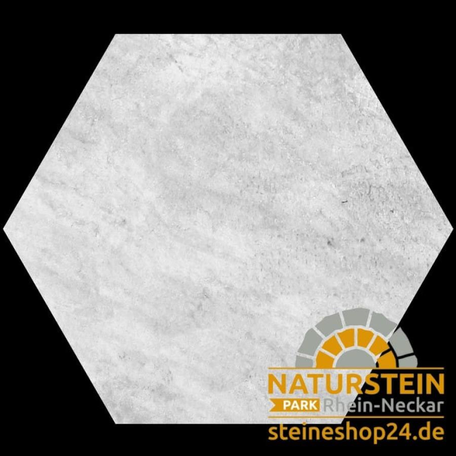 ESAGONO "QUARZITE BIANCA" Ø 60-52x2 cm Stonegres Keramik
