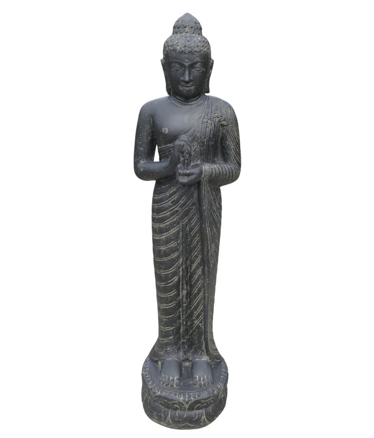 Stehender Buddha, Indien, Steinguss Höhe 158cm
