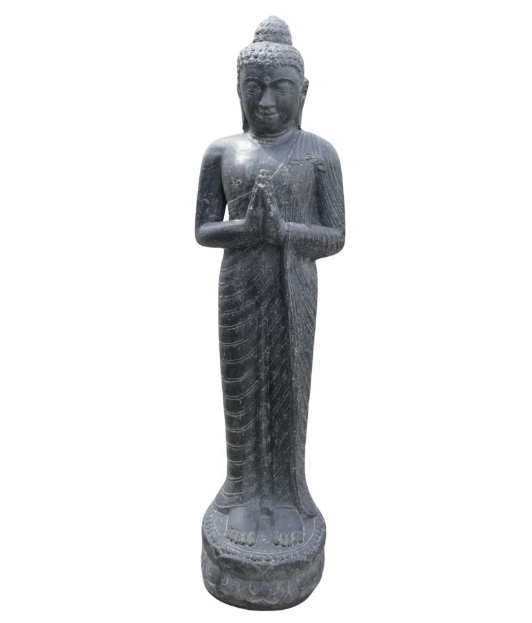 Stehender Buddha, Indien, Steinguss Höhe 158cm