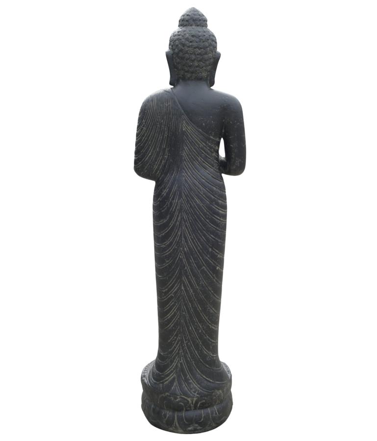 Stehender Buddha, Indien, Steinguss Höhe 158cm
