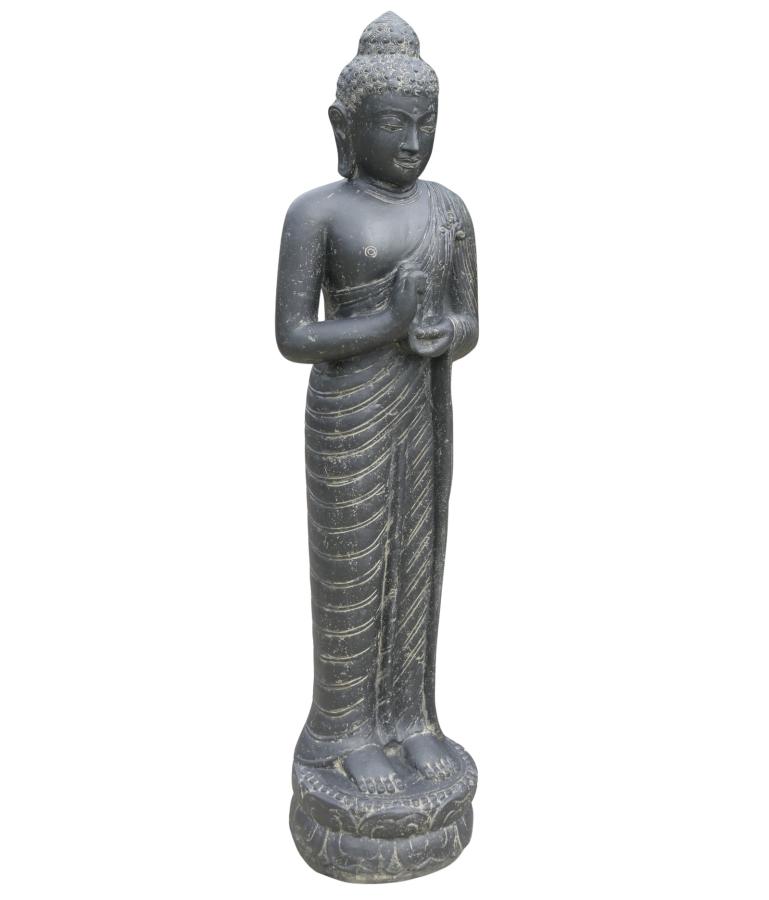 Stehender Buddha, Indien, Steinguss Höhe 158cm