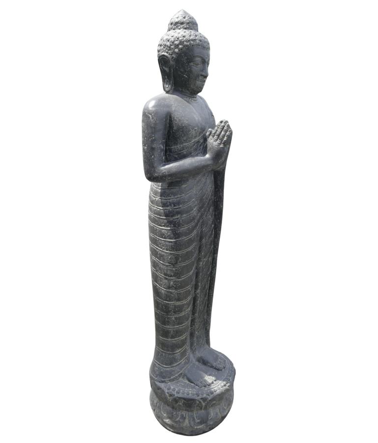 Stehender Buddha, Indien, Steinguss Höhe 158cm