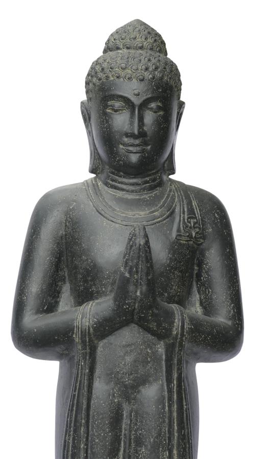 Stehender Buddha, Indien, Steinguss Höhe 192cm