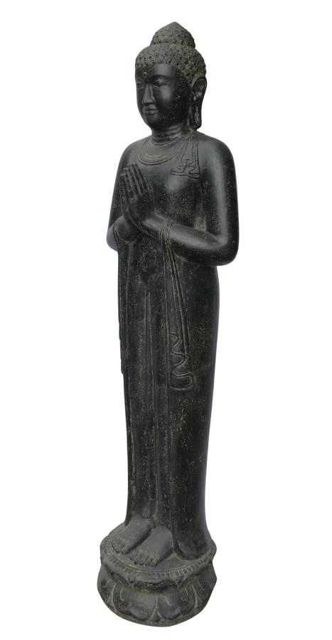 Stehender Buddha, Indien, Steinguss Höhe 192cm