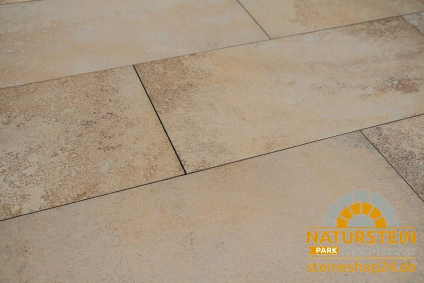 Aio Keramik Platten Emperor Maxima "Solnhofen" 80x40x3+5 cm
