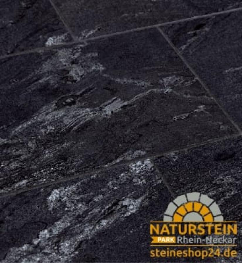 Verbundplatten Keramik AiO Emperor CLASSIC "SANTIAGO DARK" (anthrazit-gebändert)