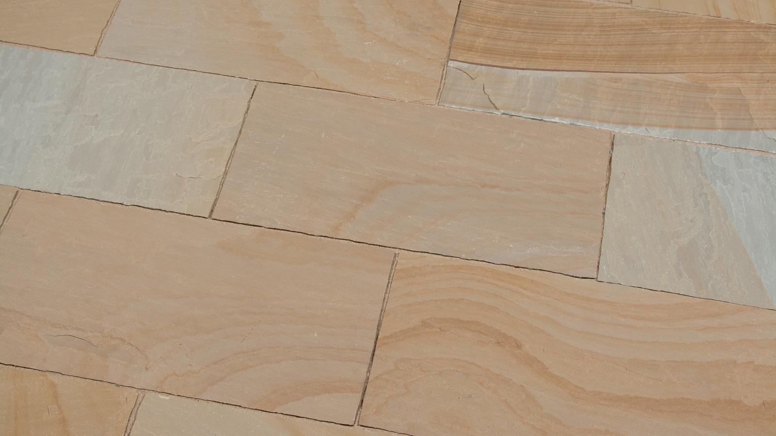 Terrassenplatten Sandstein "SAHARA" spaltrau