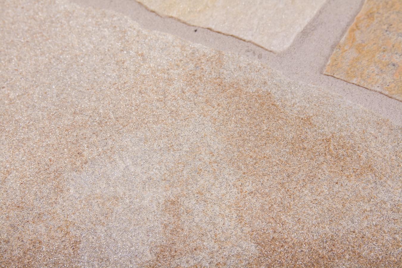 Terrassenplatten Travertin "DORATO" (gold-gelb-beige) -antik-
