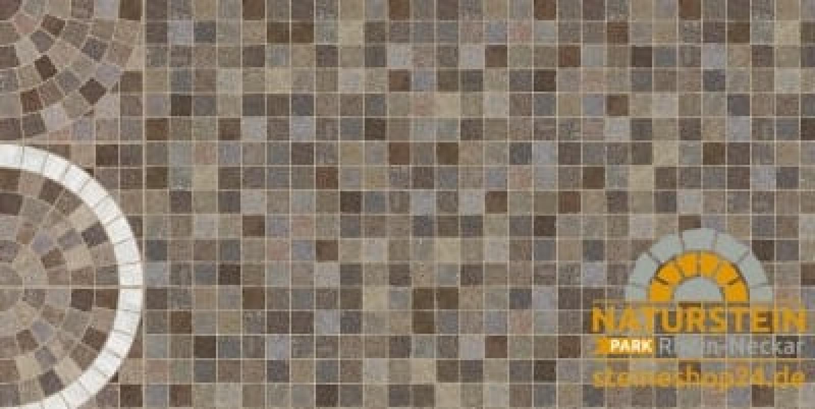 CUBETTI "VENTAGLIO MARRONE" 60x60x2 cm Stonegres Keramik