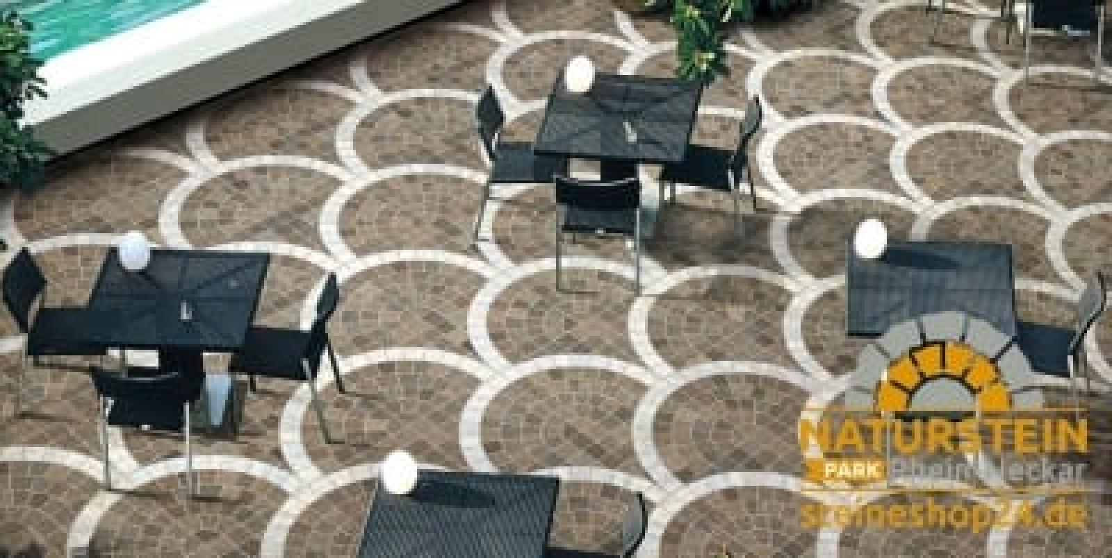 CUBETTI "VENTAGLIO MARRONE" 60x60x2 cm Stonegres Keramik