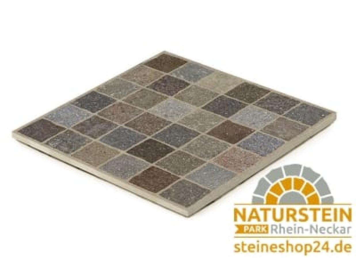 CUBETTI "PORFIDO MARONE" 60x60x2 cm Stonegres Keramik
